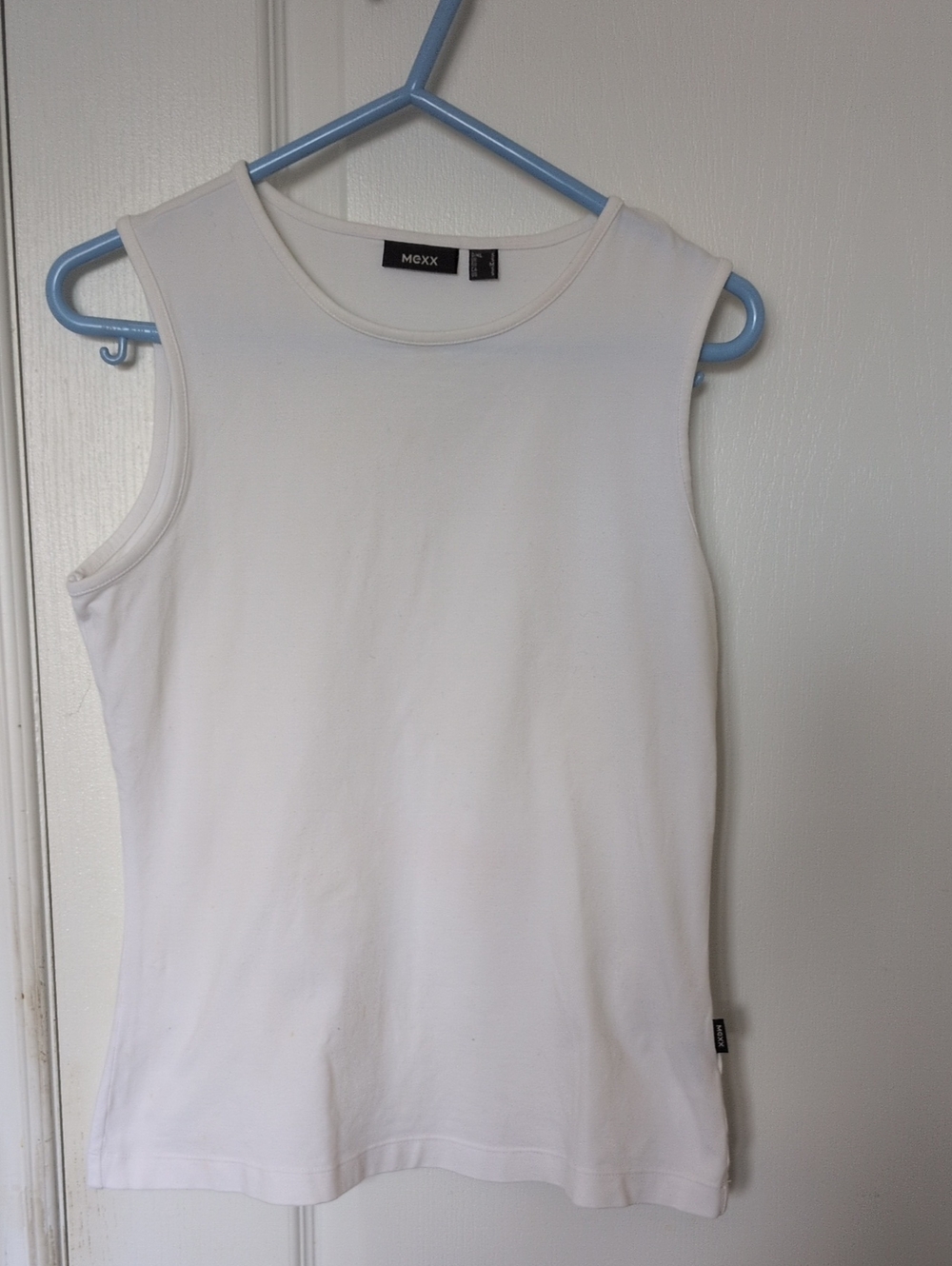 Mexx White Crewneck Sleeveless Tank Top